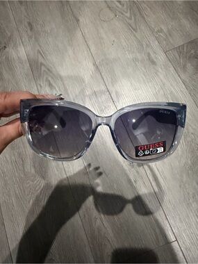 GUESS Translucent Cat-Eye Sunglasses with Gradient Lenses